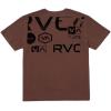 RVCA Men’s Balance Box Short Sleeve Tee(Dot Matrix | Red Earth)