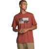 RVCA Men’s Balance Box Short Sleeve Tee(Dusty Red)