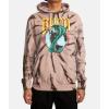 RVCA Men’s Big Label Hoodie(Cobra Tour/Brown Tie Dye)