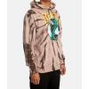 RVCA Men’s Big Label Hoodie(Cobra Tour/Brown Tie Dye)