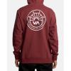 RVCA Men’s Big Label Hoodie(Ox Red (Progress))