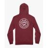 RVCA Men’s Big Label Hoodie(Ox Red (Progress))