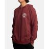 RVCA Men’s Big Label Hoodie(Ox Red (Progress))