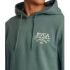 RVCA Men’s Big Label Hoodie(Plein View | Jade)