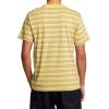 RVCA Men’s Premium Red Stitch Short Sleeve Graphic Tee Shirt(Bamboo (Ptc Stripe))