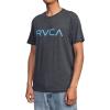 RVCA Men’s Premium Red Stitch Short Sleeve Graphic Tee Shirt(Big Black 2)