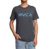 RVCA Men’s Premium Red Stitch Short Sleeve Graphic Tee Shirt(Big Black 2)