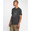 RVCA Men’s Premium Red Stitch Short Sleeve Graphic Tee Shirt(Black)