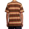 RVCA Men’s Premium Red Stitch Short Sleeve Graphic Tee Shirt(Bombay Brown (Somedays Stripe))