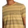 RVCA Men’s Premium Red Stitch Short Sleeve Graphic Tee Shirt(Ptc Stripe | Ochre)