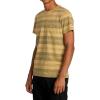 RVCA Men’s Premium Red Stitch Short Sleeve Graphic Tee Shirt(Ptc Stripe | Ochre)
