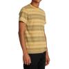 RVCA Men’s Premium Red Stitch Short Sleeve Graphic Tee Shirt(Ptc Stripe | Ochre)