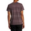 RVCA Men’s Premium Red Stitch Short Sleeve Graphic Tee Shirt(Ptc Stripe | Plum Ash)