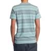 RVCA Men’s Premium Red Stitch Short Sleeve Graphic Tee Shirt(Ptc Stripe/Light Blue)