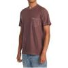 RVCA Men’s Premium Red Stitch Short Sleeve Graphic Tee Shirt(Ptc Stripe/Red Earth)