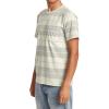 RVCA Men’s Premium Red Stitch Short Sleeve Graphic Tee Shirt(Silver Bleach (Ptc Stripe))