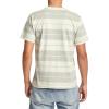 RVCA Men’s Premium Red Stitch Short Sleeve Graphic Tee Shirt(Silver Bleach (Ptc Stripe))