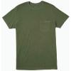 RVCA Mens Short Sleeve Crew Neck Pocket T-Shirt(Olive)
