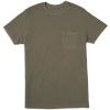 RVCA Mens Short Sleeve Crew Neck Pocket T-Shirt(Olive)