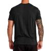 RVCA Mens Sport Regular Fit Athletic Breathable Tees(Black (Balance))