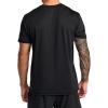 RVCA Mens Sport Regular Fit Athletic Breathable Tees(Black (Rvca Runner))