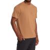 RVCA Mens Sport Regular Fit Athletic Breathable Tees(Earth Clay (Balance))