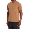 RVCA Mens Sport Regular Fit Athletic Breathable Tees(Earth Clay (Balance))