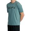 RVCA Mens Sport Regular Fit Athletic Breathable Tees(Pine Grey (Big Rvca Section))