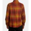 RVCA Men’s Thatll Work Flannel Long Sleeve Woven Shirt(Balance/Cocoa)