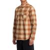 RVCA Men’s Thatll Work Flannel Long Sleeve Woven Shirt(Dayshift Flannel/Adobe)
