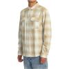 RVCA Men’s Thatll Work Flannel Long Sleeve Woven Shirt(Dayshift Flannel/Khaki)