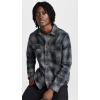 RVCA Men’s Thatll Work Flannel Long Sleeve Woven Shirt(Dayshift Flannel/Rvca Black)