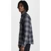 RVCA Men’s Thatll Work Flannel Long Sleeve Woven Shirt(Dayshift Flannel/Rvca Black)