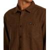 RVCA Men’s Thatll Work Flannel Long Sleeve Woven Shirt(Harvest Neps | Bombay Brown)