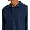 RVCA Men’s Thatll Work Flannel Long Sleeve Woven Shirt(Harvest Neps | Dark Denim)