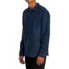 RVCA Men’s Thatll Work Flannel Long Sleeve Woven Shirt(Harvest Neps | Dark Denim)