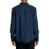 RVCA Men’s Thatll Work Flannel Long Sleeve Woven Shirt(Harvest Neps | Dark Denim)