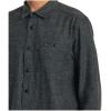 RVCA Men’s Thatll Work Flannel Long Sleeve Woven Shirt(Harvest Neps/Black)