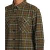 RVCA Men’s Thatll Work Flannel Long Sleeve Woven Shirt(Hughes Flannel/Warm Grey)