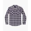 RVCA Men’s Thatll Work Flannel Long Sleeve Woven Shirt(Moody Blue)