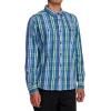 RVCA Men’s Thatll Work Flannel Long Sleeve Woven Shirt(Olympian Blue (Coupled))