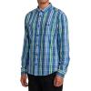 RVCA Men’s Thatll Work Flannel Long Sleeve Woven Shirt(Olympian Blue (Coupled))