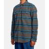 RVCA Men’s Thatll Work Flannel Long Sleeve Woven Shirt(Rvca Blanket/Multi)