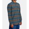 RVCA Men’s Thatll Work Flannel Long Sleeve Woven Shirt(Rvca Blanket/Multi)