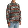 RVCA Men’s Thatll Work Flannel Long Sleeve Woven Shirt(Rvca Blanket/Teal)
