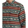 RVCA Men’s Thatll Work Flannel Long Sleeve Woven Shirt(Rvca Blanket/Teal)