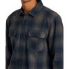 RVCA Men’s Thatll Work Flannel Long Sleeve Woven Shirt(Smoke)