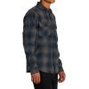 RVCA Men’s Thatll Work Flannel Long Sleeve Woven Shirt(Smoke)