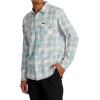 RVCA Men’s Thatll Work Flannel Long Sleeve Woven Shirt(That’ll Work Flannel | Silver Bleach)