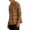 RVCA Men’s Thatll Work Flannel Long Sleeve Woven Shirt(Va Cpo | Camel)